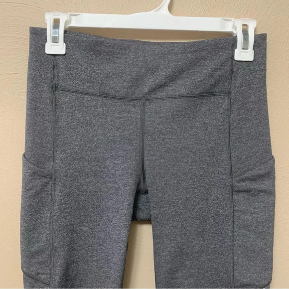 Lululemon Speed Up Crop 21" Heathered Black Size 6 W6AK6S - Picture 5 of 15